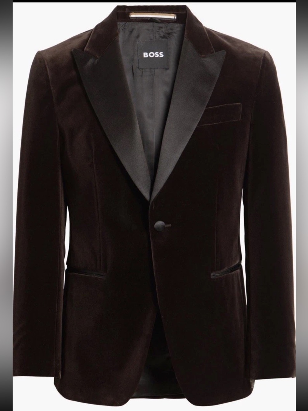 BOSS Hutson Cotton Velvet Dinner Jacket 44R